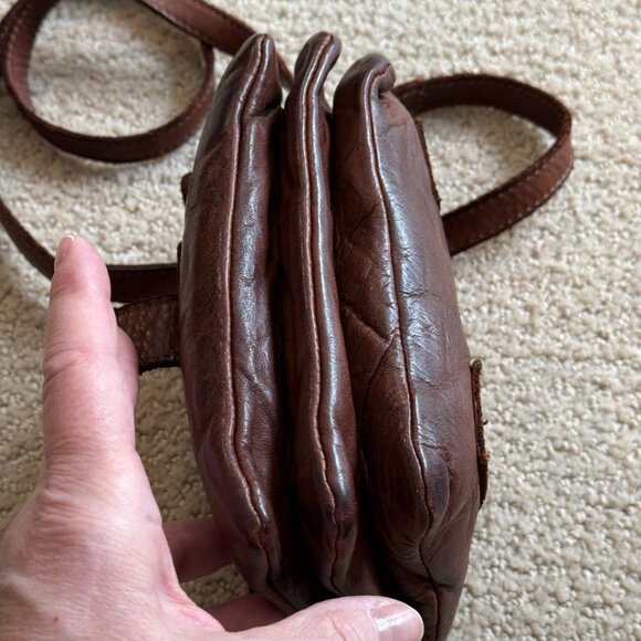 Harbour 2nd Luna Bag Crossbody Belt Leather Cognac Brown - Picture 5 of 16